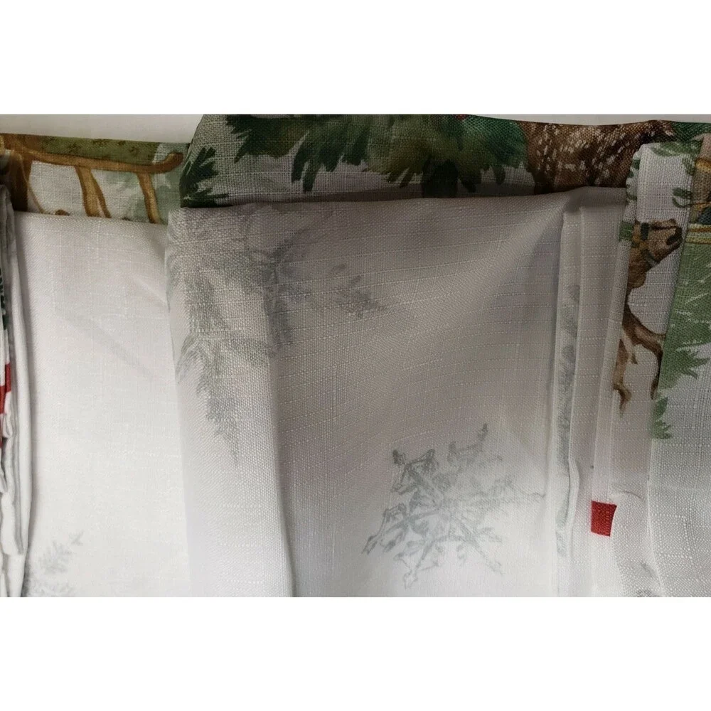 Printed Linen Tablecloth 52